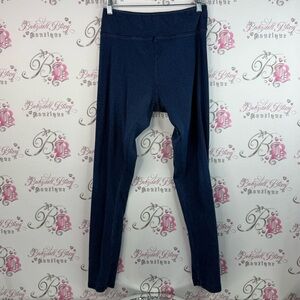 Leggings tights denim jean look dark Navy Blue Leggings